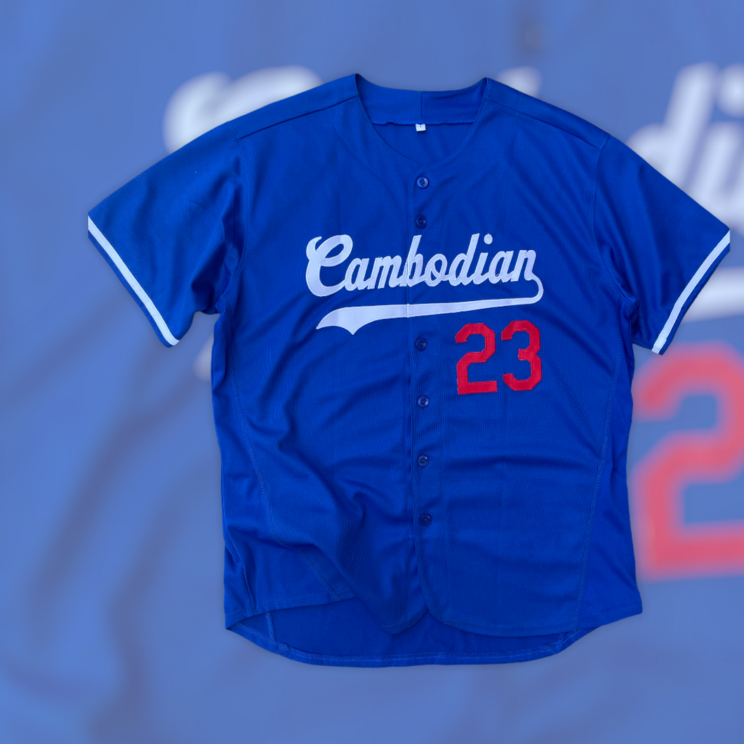 Cambodian Khmer Jersey Blue #23