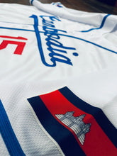 Load image into Gallery viewer, Cambodia Baseball Jersey White #15
